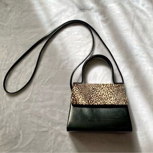 Leopard fur Crossbody Purse